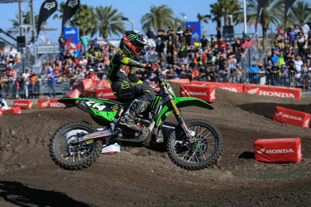 Austin Forkner was one of the big winners at the RCSX supercross in Daytona. Photo: Rob Koy