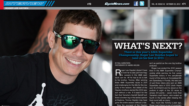 We talk to the youngest Hayden  Roger Lee about getting that first Superbike win.  Photography By: Andrea Wilson