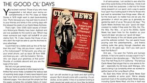 Editorial: The Good Ol’ Days