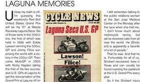 MotoGP Editorial: Laguna Memories