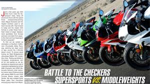 2013 Middleweight Sportbike COMPARISON TEST