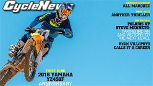 Issue 28: First Ride 2016 Yamaha YZ450F, Kawasaki Versys 1000 Road Test, German MotoGP, Indy Mile