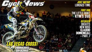 Issue 18: Las Vegas Supercross, EnduroCross and Arenacross, KTM 390 Duke Test, Grand Prix of Spain