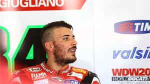 Davide Giugliano Puts Ducati on Top Friday in WSBK in Qatar