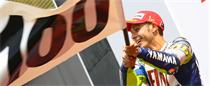 Rossi Gets His 100th
