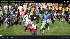 Motorcycle Superstore takes on ALS Ice Bucket Challenge