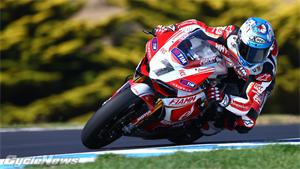 Checa Nails Down Pole at Phillip Island!