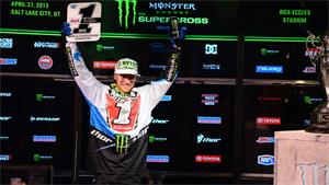 Villopoto Clinches Supercross Title in Salt Lake Thriller