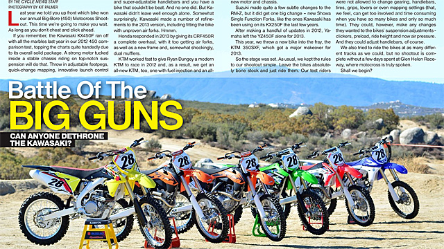 Cycle News Dirt Bike Shootout