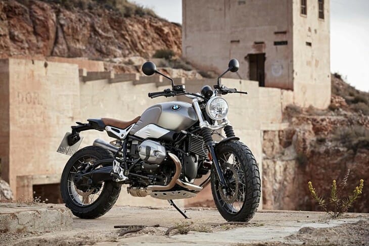 Off-road styling and suspension make the R nineT a Scrambler