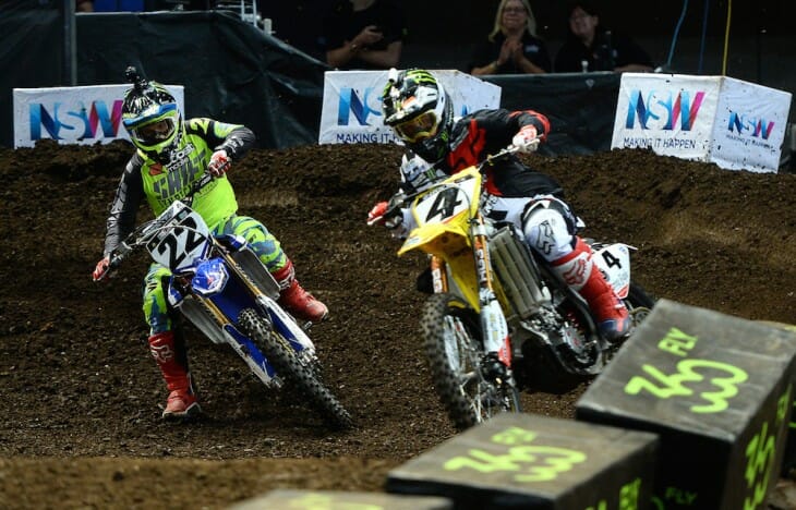 Chad Reed (22) and Ricky Carmichael (4)