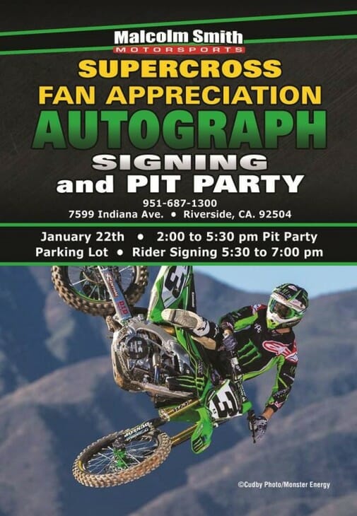 Malcolm Smith Motorsports 2016 Autograph signing