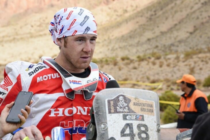 Ricky Brabec Dakar Rally 2016 HRC Honda Stage 6