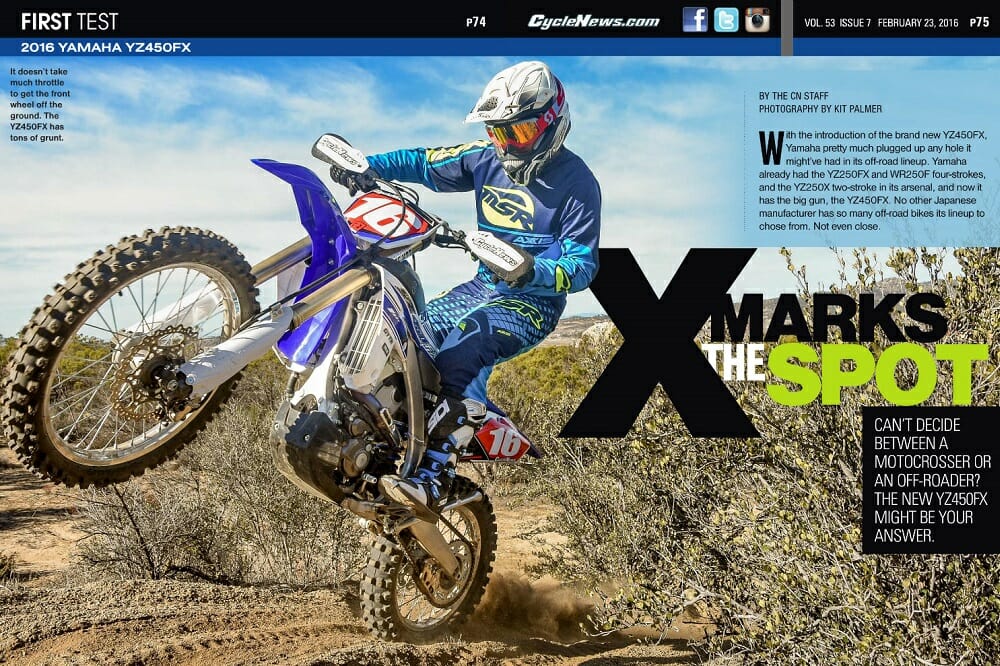 2016 Yamaha YZ450FX