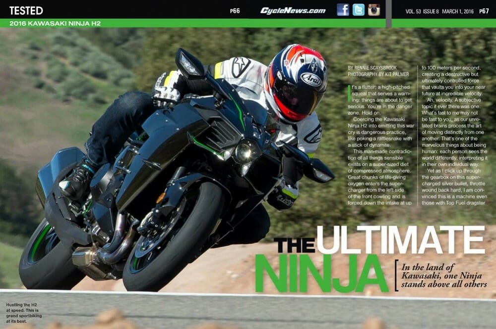 2015 Kawasaki Ninja H2 TESTED Cycle News