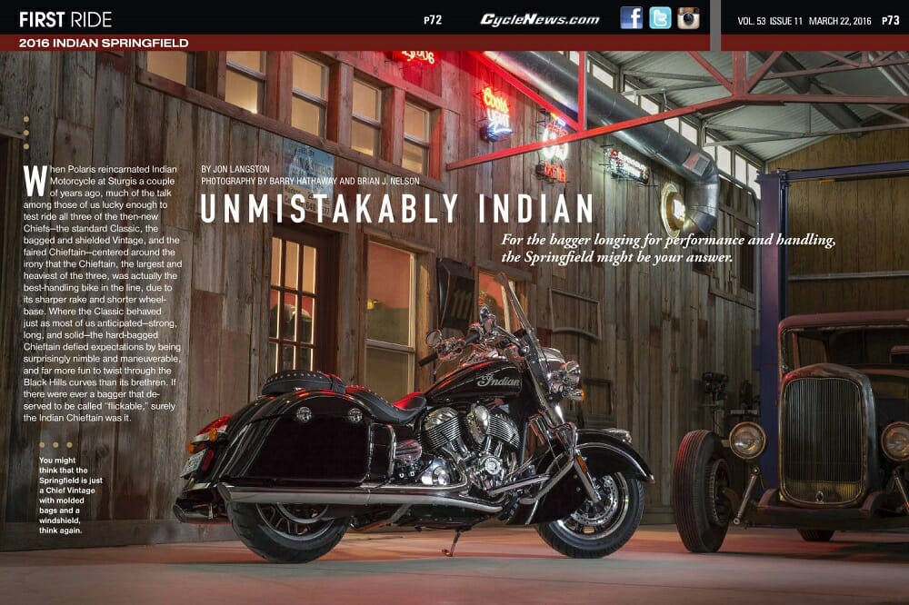 2016 Indian Springfield