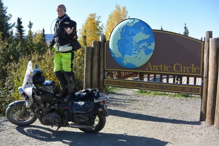 Danell Lynn at the Arctic Circle, Alaska