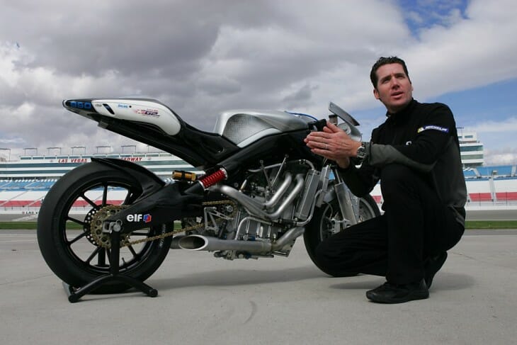 Michael Czysz with MotoCzysz C1-01