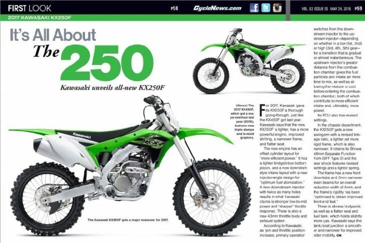 2017 Kawasaki KX250F