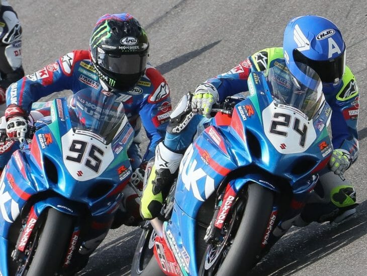 Toni Elias and Roger Hayden at Barber