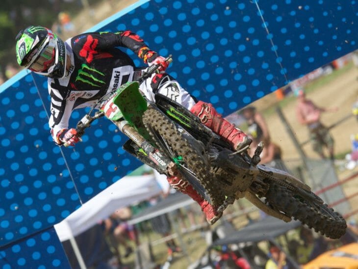 Joey Savatgy won the 250MX class at High Point.