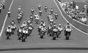 Start of Pro Honda Oils 600 Supersport race at Laguna Seca on July 20, 1996