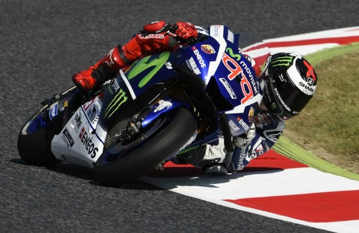 Jorge Lorenzo topped Friday practice at Catalunya