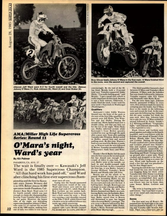 1985 ama supercross season