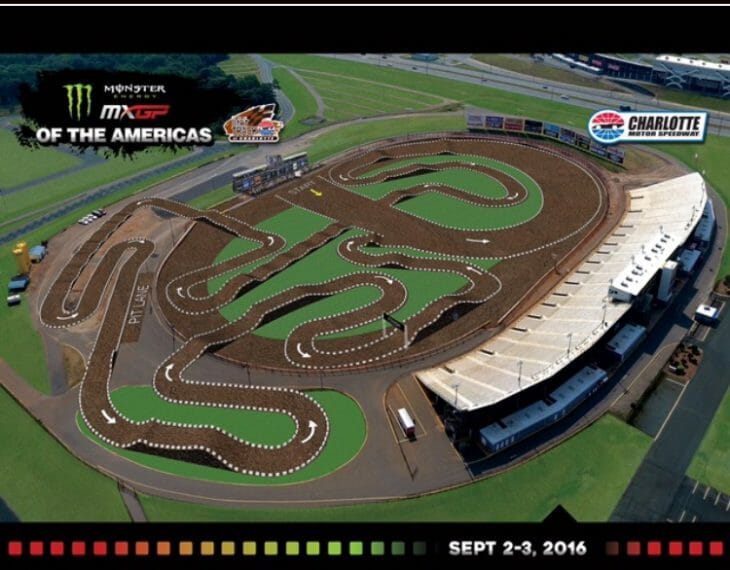 2016 Charlotte MXGP Track Map