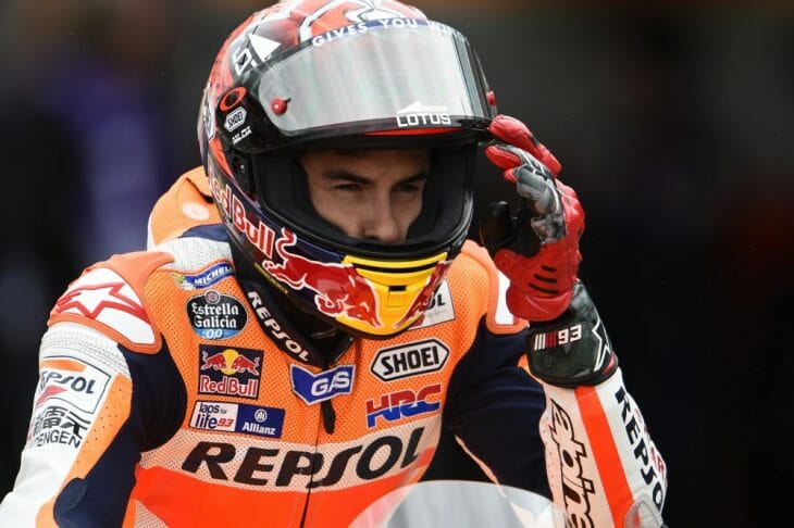 Marc marquez wins Motogp qualifying at sachsenring, Germany