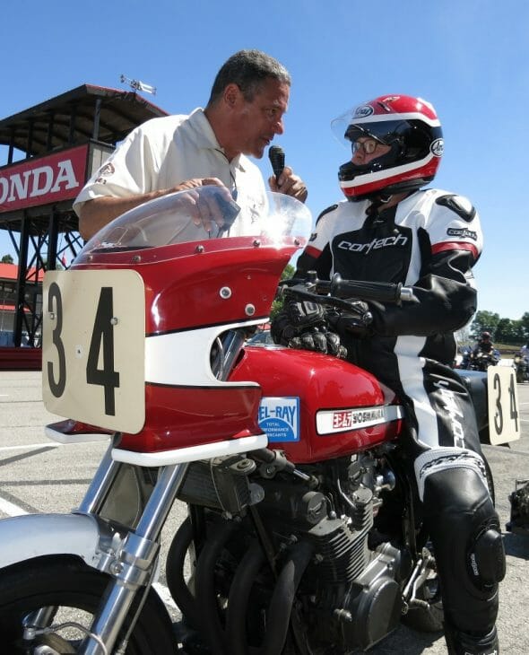 Two-time AMA Superbike Champion Wes Cooley honored at VMD.