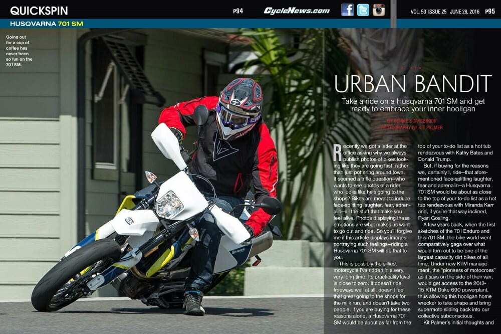 2016 Husqvarna 701 SM