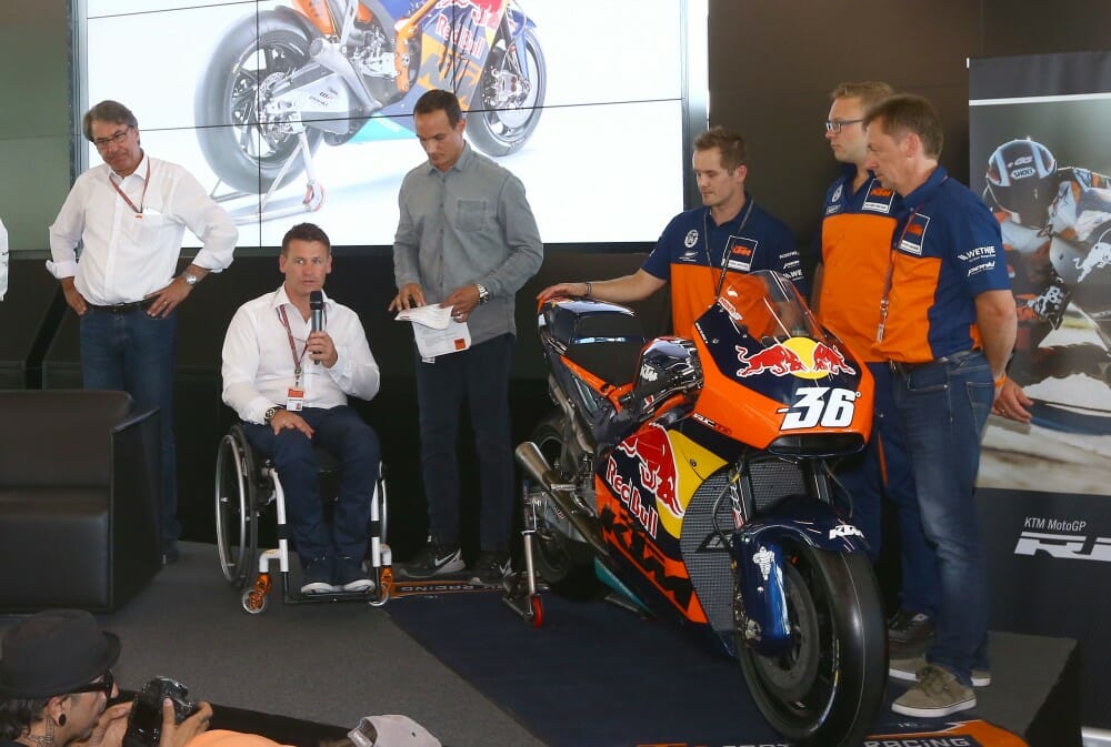 Ktm Rc16 V4 Motogp Racer Formally Unveiled Cycle News