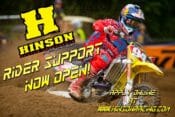 Hinson Clutch Components support rider Ken Roczen