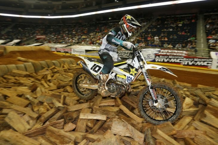 Colton Haaker 2016 Atlanta EnduroCross firewood pit. 