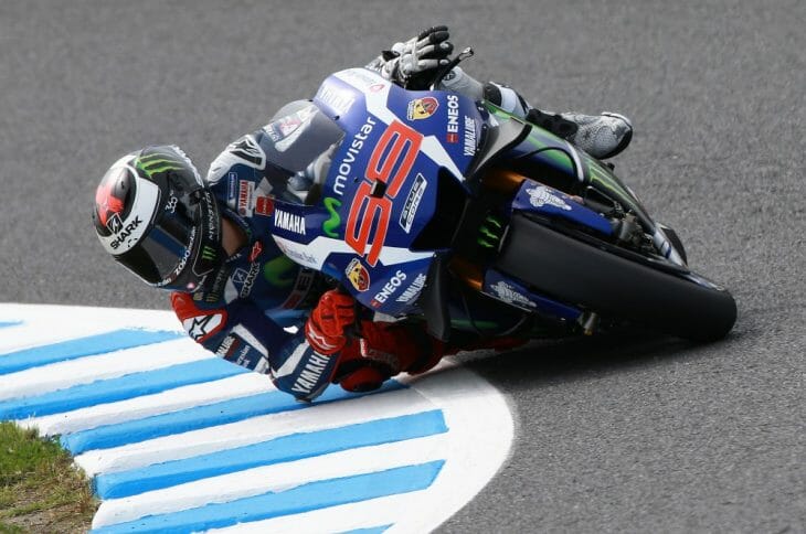 Jorge Lorenzo was fastest Friday in MotoGP practice at Motegi