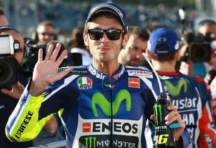 Valentino Rossi scored his third MotoGP pole of the season Saturday in Motegi