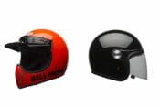 Bell Moto-3 and Riot helmets