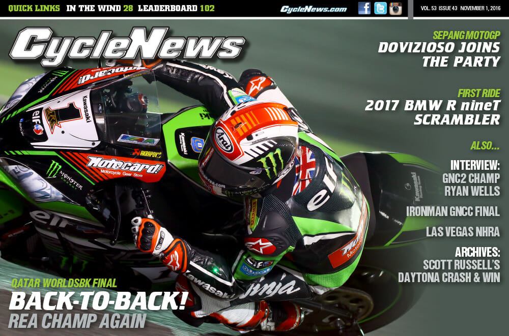 Cycle News Magazine #43: Qatar WorldSBK, Sepang MotoGP, BMW R nineT Scrambler Test...