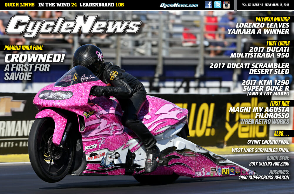 Cycle News Magazine #45: NHRA, MotoGP, West Hare Scrambles, Sprint Enduro Finals...