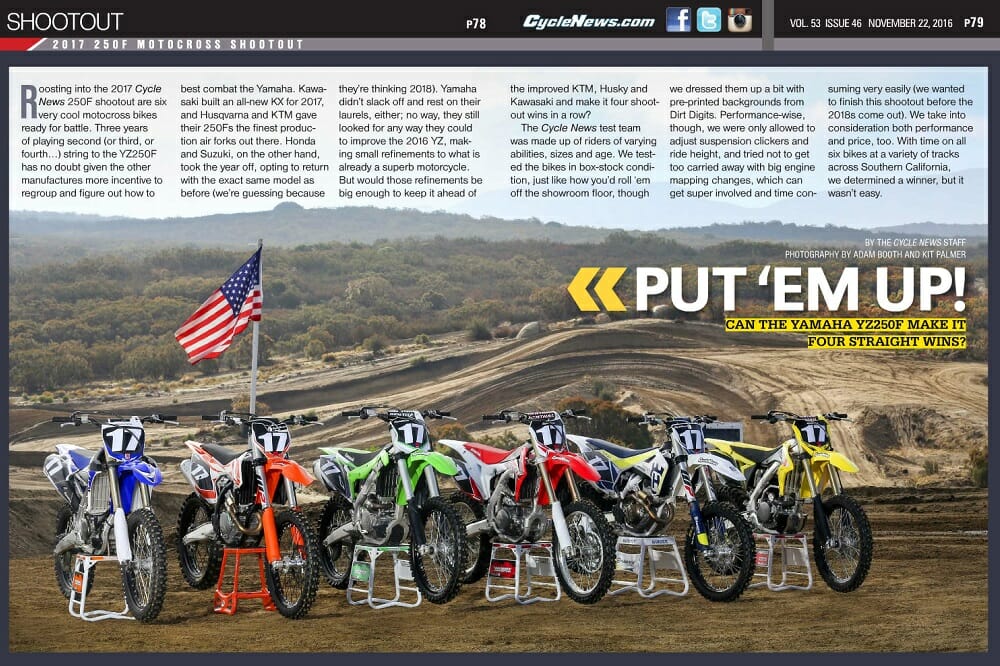 2017 250F Motocross Shootout