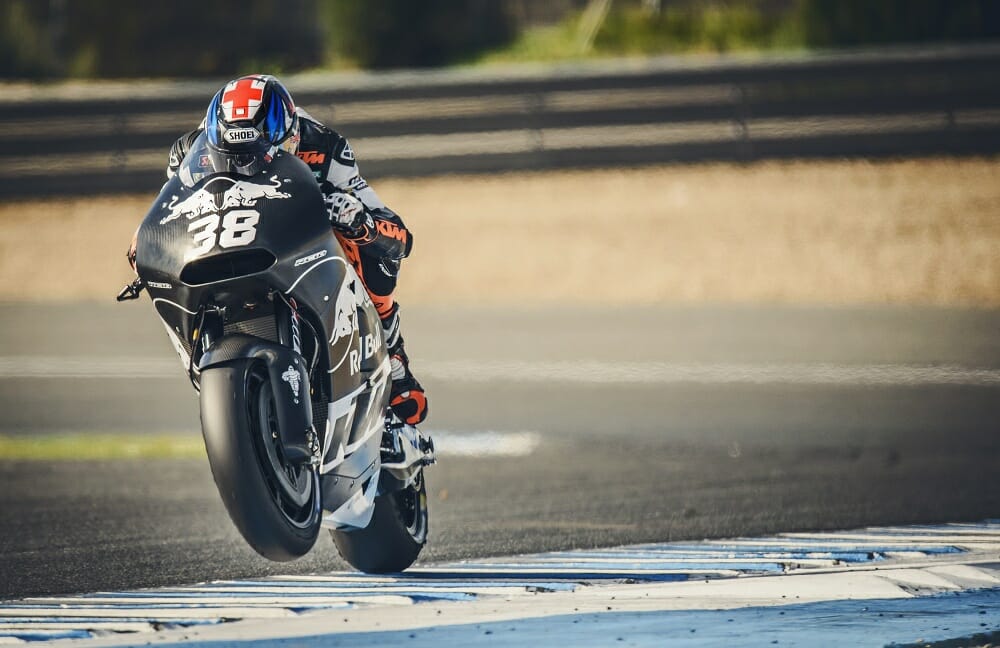 Bradley Smith on the KTM RC16 MotoGP bike