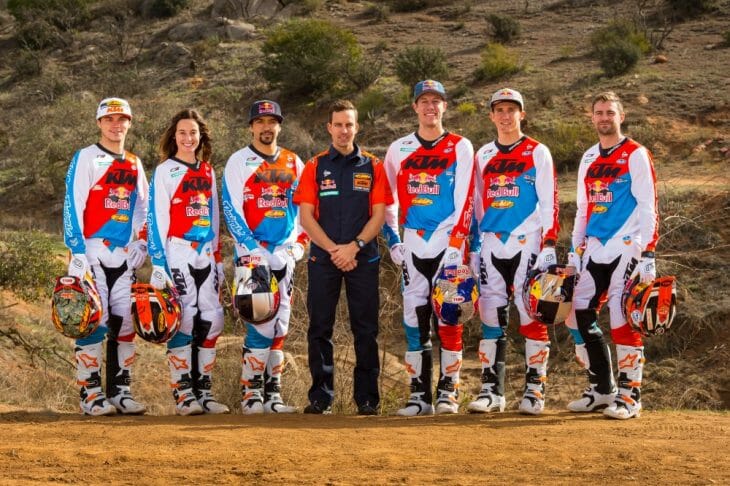 KTM Announces 2017 Off-Road Team