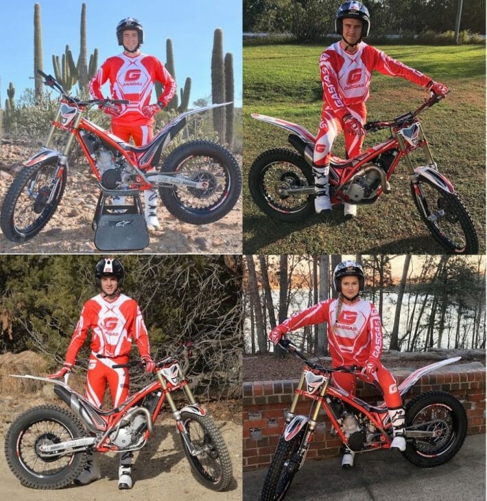 GasGas Trials Team: Bryan Roper, Alex Niederer, Micah Hertrich, Madeleine Hoover