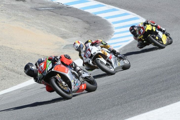 Gnarly action at Laguna Seca. Gnarly action at Laguna Seca.