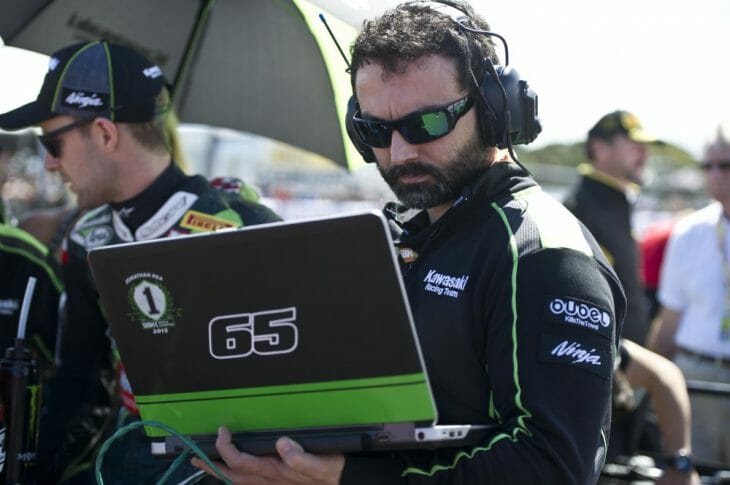 Paolo Marchetti is Jonathan Rea's electronics tech on the Kawasaki ZX-10R.
