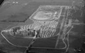 Aerial view of Indianapolis Raceway Park in the 1960s