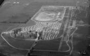 Aerial view of Indianapolis Raceway Park in the 1960s