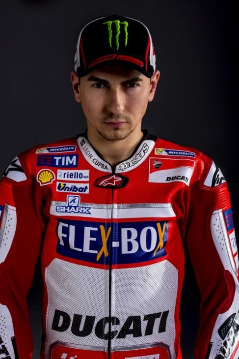 Lorenzo looking mean Ducati MotoGP Team Lorenzo looking mean