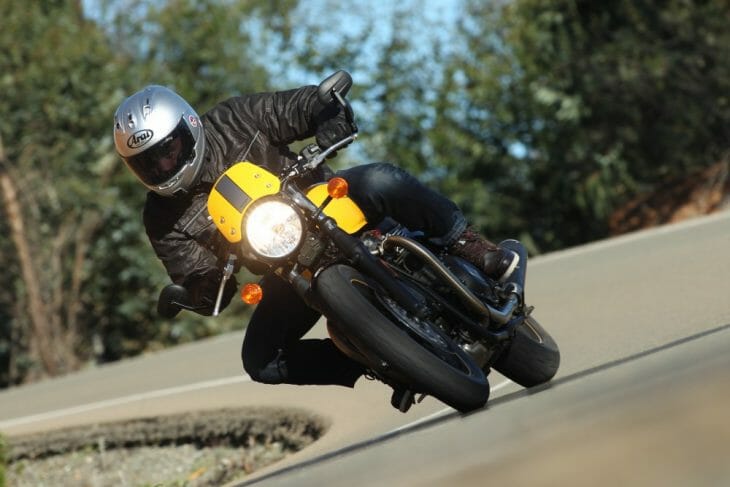 Triumph Street Cup going around a bend. Triumph Street Cup going around a bend.